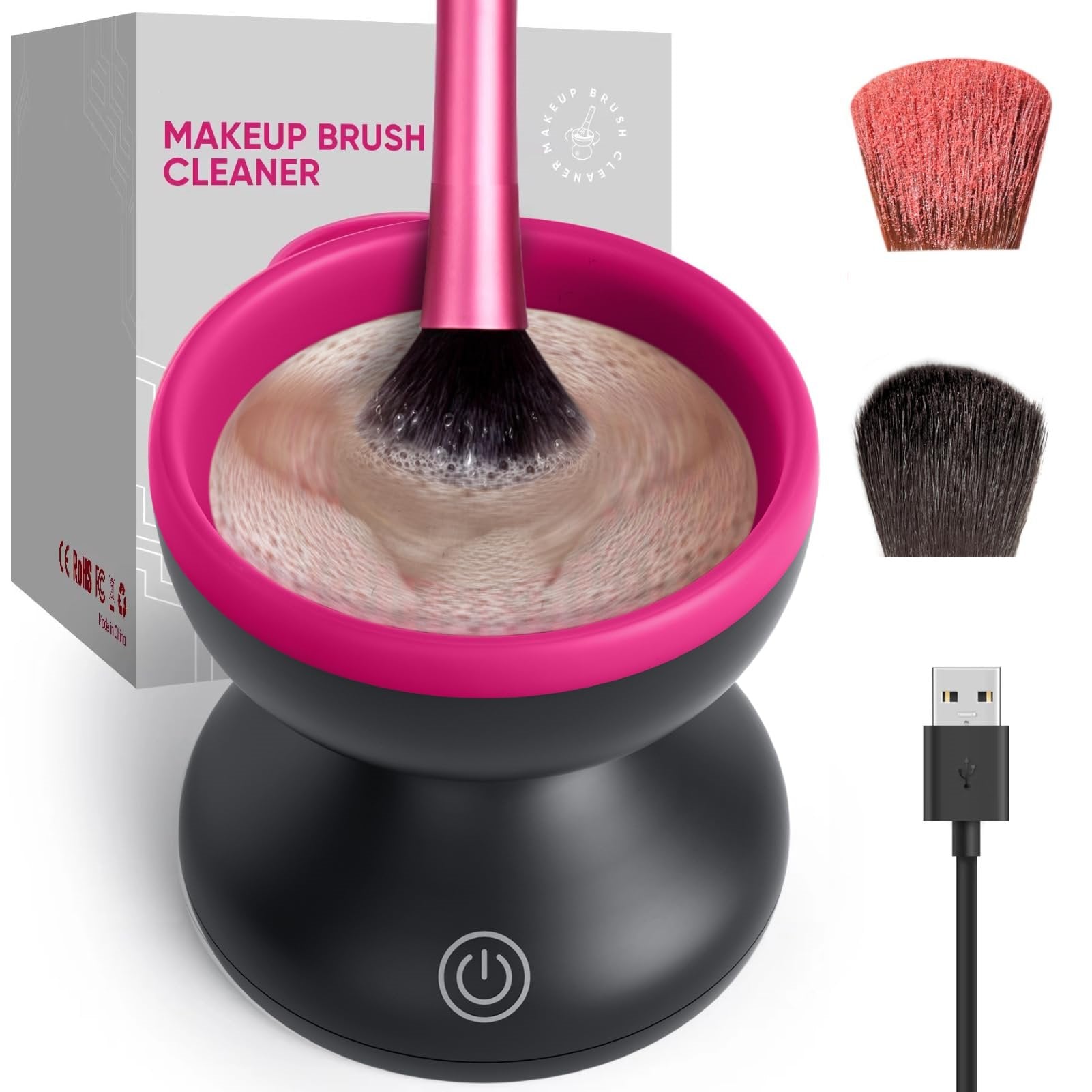 (🔥Promoción de último día - 50% de descuento)Limpiador de brochas de maquillaje